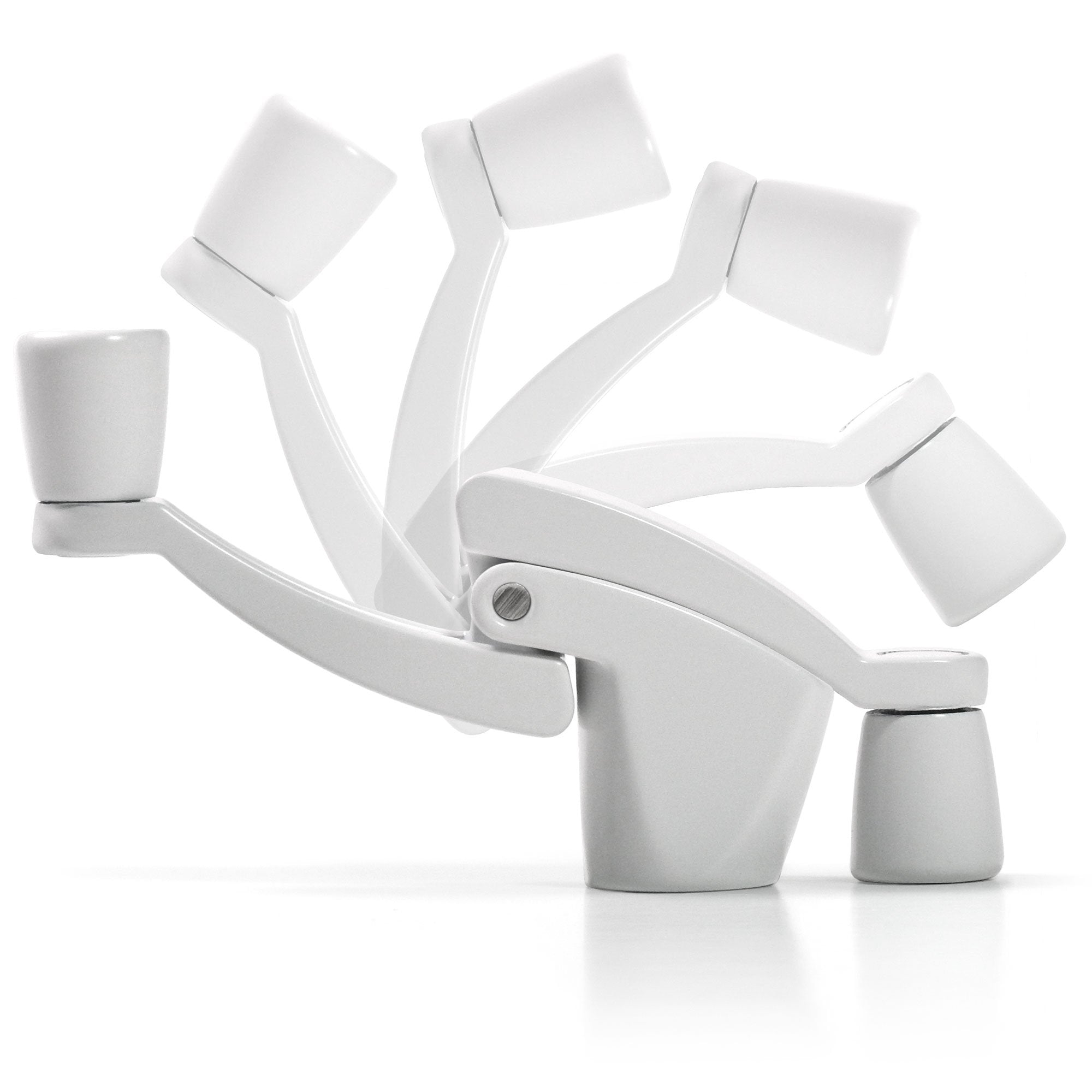 Ideal Security Folding Window Crank Handle, 11/32” Spline, White, 2-Pack
