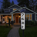 Solar Address Sign Lighted Solar House Numbers for Outside Address Plaques for House Address Sign Numbers for Address, Yard, Garden, Driveway, Outdoor