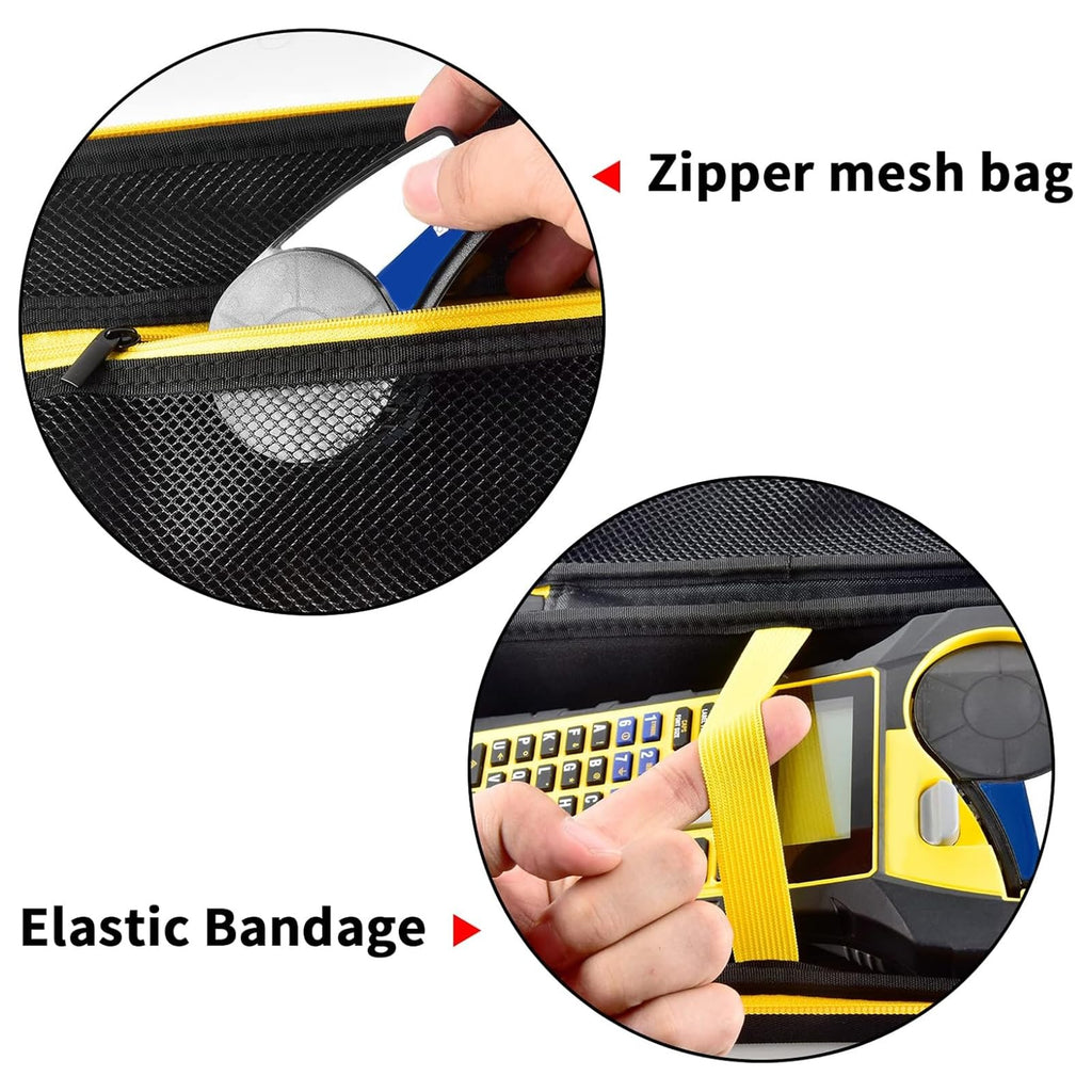 Case Compatible with Brady M210/ BMP21-PLUS/ M210 LAB Handheld Label Printer. Sticker Maker Portable Storage Holder Bag with Pocket for Brady Authentic Labels, USB Cable and Accessories (Box Only)
