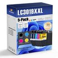 LC3019XXL Ink Cartridges 5 Pack Super High Yield Replacement for Brother LC3019 LC3019 XXL Work with MFC-J6930DW MFC-J6530DW MFC-J6730DW Printers Ink (2BK/C/M/Y)