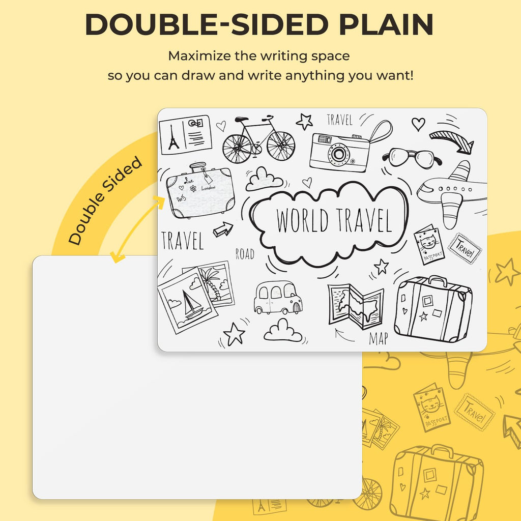 Ohuhu 6-Pack Small Dry Erase Boards, 9 x 12 Inch Mini White Boards, Double-Sided Plain Whiteboards Set – Includes 6 Lapoards,6 Markers & 6 Erasers, Ideal for Classrooms, Homeschools & Group Games