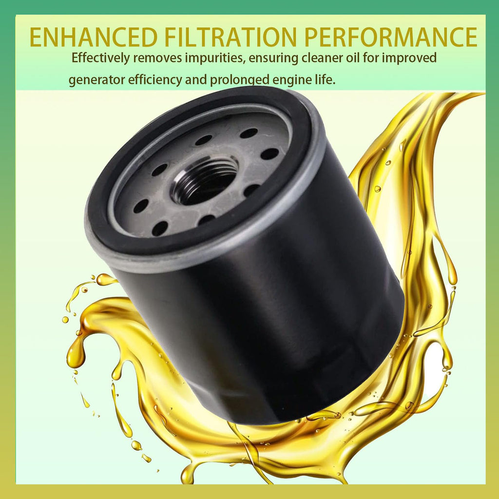 YIBOCO AM107423 AM116304 Oil Filter Replacement for John Deere 170 180 185 240 265 GX255 GX325, Kawasaki 16097-1069 49065-2060 49065-2068 Tecumseh 36262 36563 36961 (2 Pack)