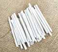 4OUR FAITH Edible Slate Pencils/Slate Bars - White - Natural Limestone - 120 Pack (800 grms) - 8*6 mm - Chisel Point - Writing on Blackboards, Slates, and Art Surfaces
