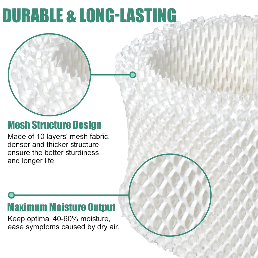 HC-888 Humidifier Wicking Filters Compatible with Honeywell HC-888 HC-888N Filter C, Humidifier Filter Compatible with Honeywell HCM-890 Series HCM-890B HCM-890C HCM-890-20 HEV320 Series, 2 Pack