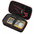 RLSOCO Hard Case for Fluke 115/117/114/17B+/233/179/15B+/116/177/18B+/113/77-IV & Fluke 101/106/107 Digital Multimeter, Fluke Multimeter Case with DIY Foam, Fits More Models - Red YKK Zip