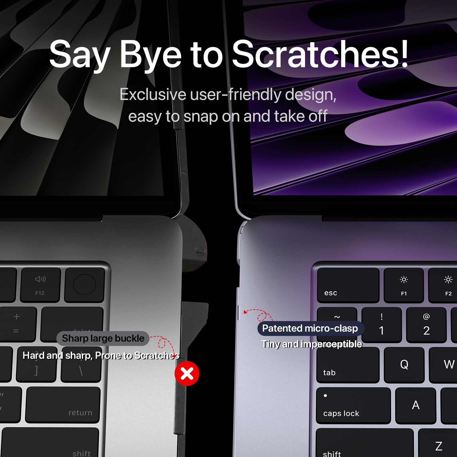 Soonjet Invisible Armor for MacBook Air 15 inch Case 2026-2023 New M5-M2 [Same as Bare Device] [Scientific Slim] Protective Hard Shell Translucent Cover for Laptop - Matte Clear