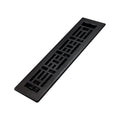 Decor Grates AJH212-BLK Oriental Floor Register, 2x12 Inches, Textured Black