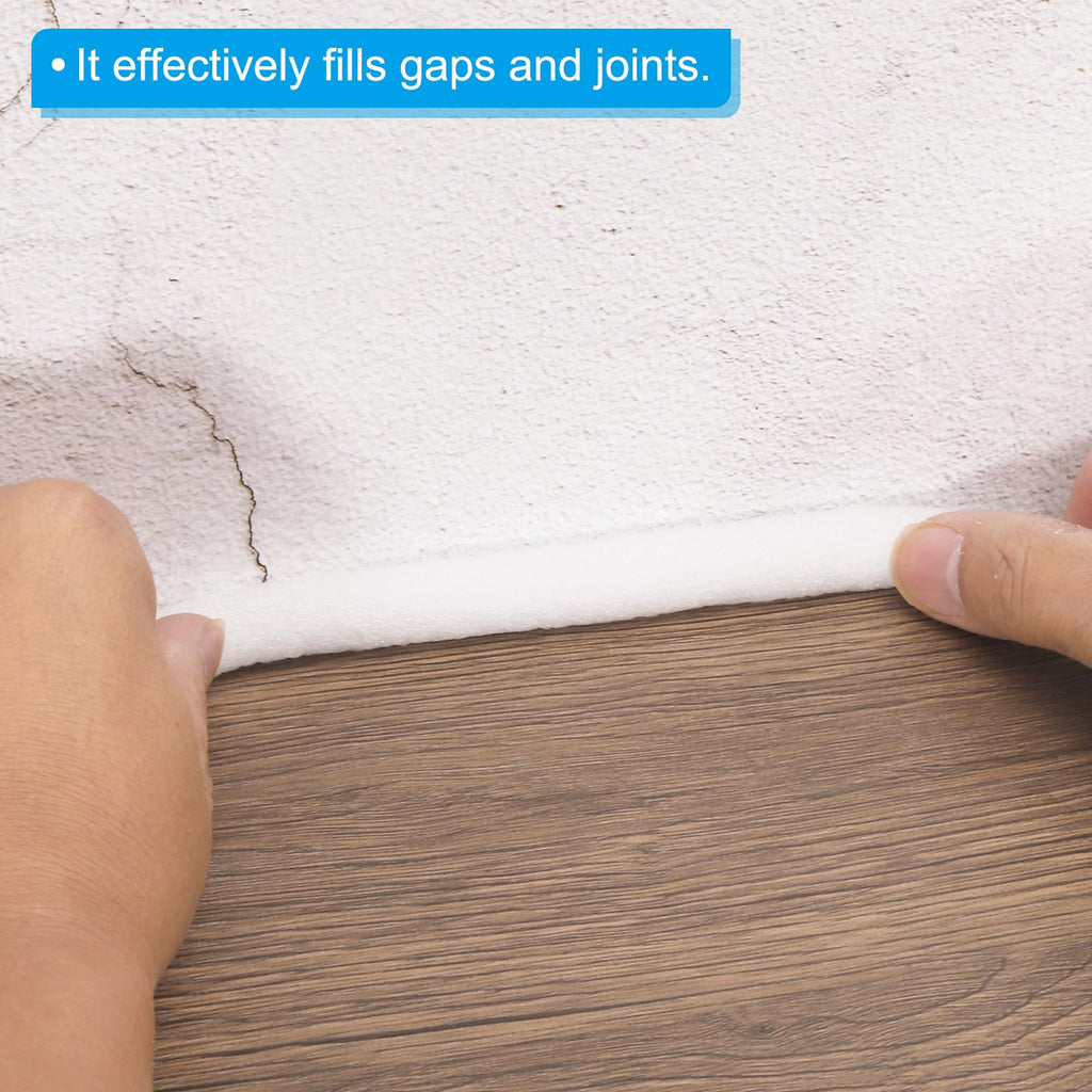PATIKIL 1/2 Inch x 49.2 Feet Backer Rod for Gaps and Joints, Foam Rope Caulk Crack Joint Filler Roll Seal Weather Strip for Home Construction Car, White