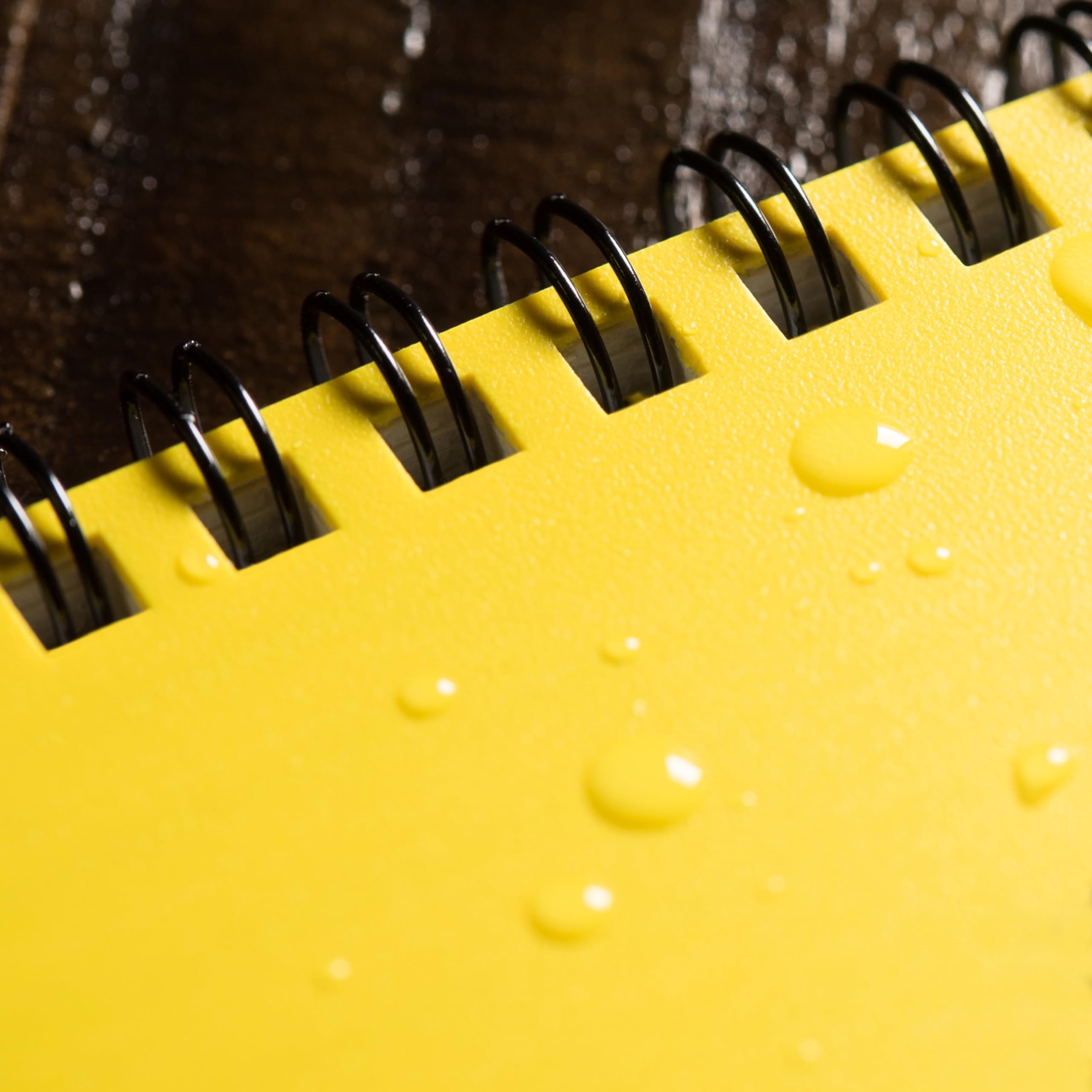 Rite in the Rain All-Weather Side-Spiral Notebook, 8 1/2" x 11", Yellow Cover, Universal Pattern (No. 373-MX)