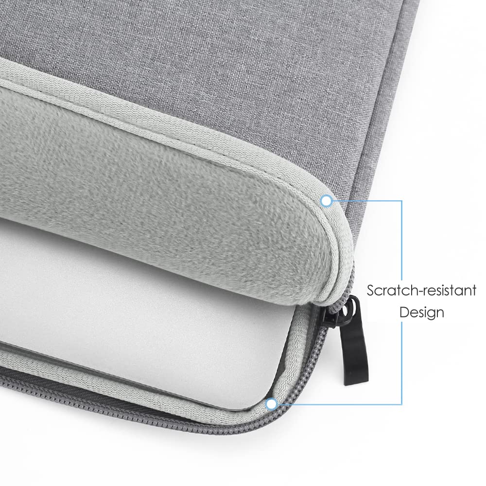 ProElife 13-Inch Laptop Sleeve Case for 2026-2022 MacBook Air 13.6 inch M5 M4 M3 Chip & MacBook Neo 13'' A18 Pro, Pro 13'' M2 Chip Accessory Traveling Carrying Canvas Bag Cover Simple Case (Gray)