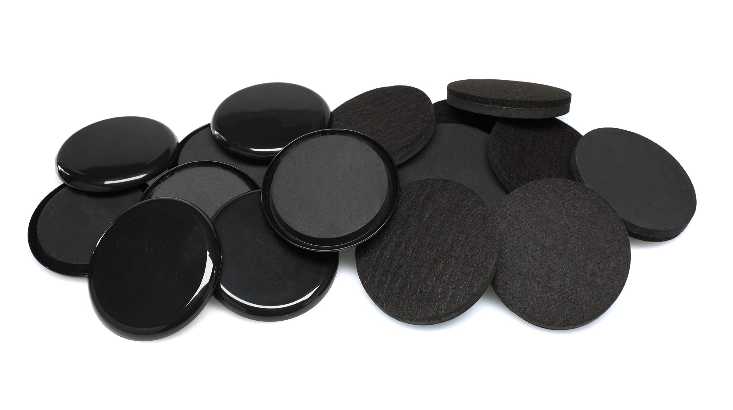 Slipstick GorillaSliders Premium 89mm Furniture Sliders for All Floor Surfaces (16 Piece Moving Kit) Reusable 3.5” Round Furniture Movers for Sliding Furniture on Hardwood & Carpet, Black