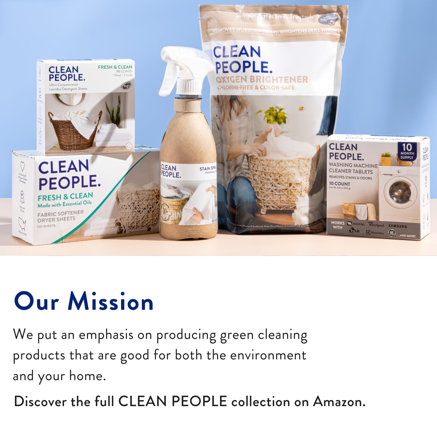 The Clean People Dishwasher Tablets - Cuts Grease & Rinses Sparkling Clean - Residue-Free - Phosphate Free Dishwashing Tablets (60 Count, Lemon Verbena)