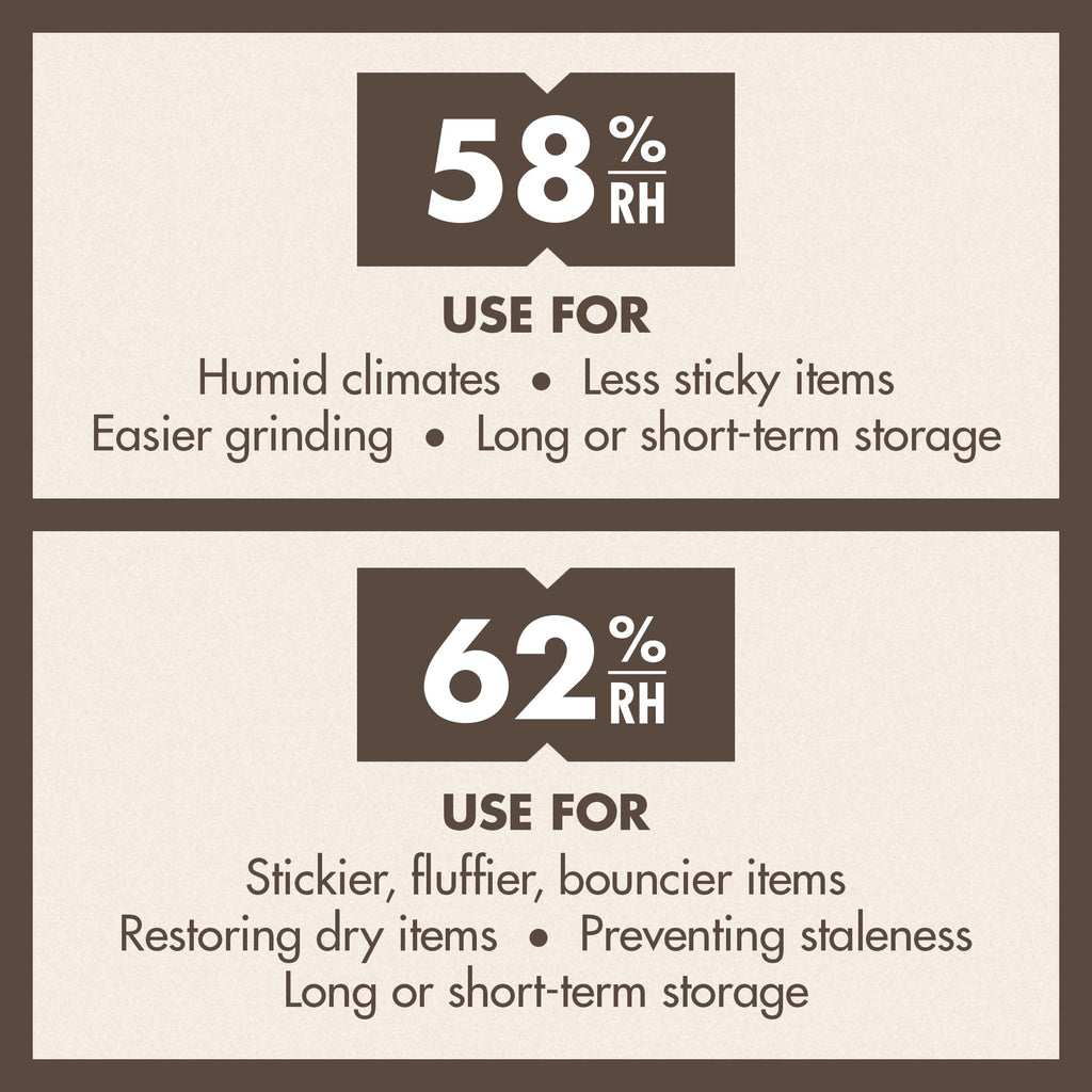 Boveda 62% Two-Way Humidity Control Packs For Storing ½ oz – Size 4 – 10 Pack – Moisture Absorbers for Small Storage Containers – Humidifier Packs – Hydration Packets in Resealable Bag