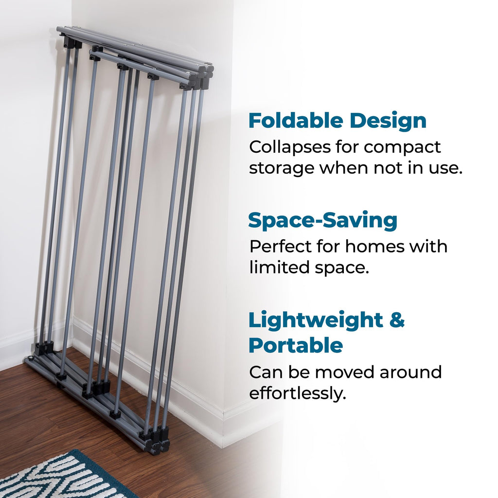 Honey-Can-Do Oversize Collapsible Clothes Drying Rack DRY-09066 Silver, 50 lbs