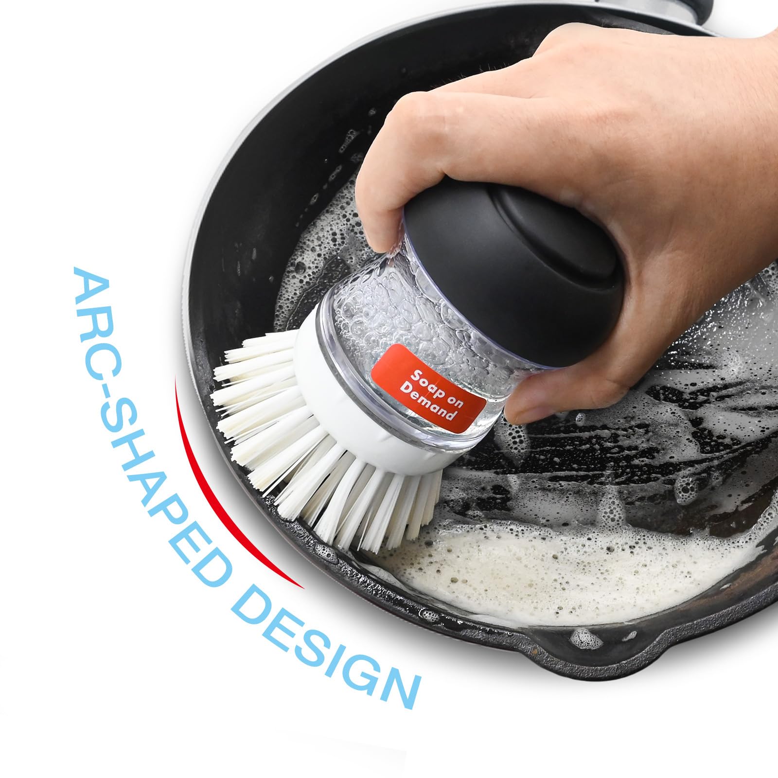 Palm Brush Refills for OXO Soap Dispensing Palm Brush, 8 Pack Palm Brush Replacement Head
