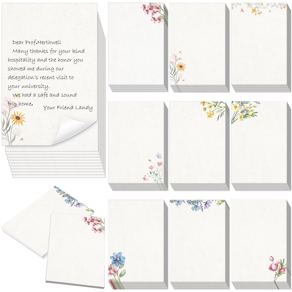 100 Pcs Greenery Note Cards 4x6in, Eucalyptus Leaves Blank Cardstock, Floral Blank Note Cards Watercolor Index Cards Thank Greeting Cards for School Office Wedding Baby Shower (White,Floral)
