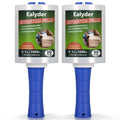 Ealyder Tape 2-Pack Industrial Mini Stretch Wrap Film 80 Gauge 5.1" 1000ft, Self-Adhering Clear Hand Stretch Wrap with Plastic Handle for Packing, Shipping, Moving & Pallet Bundling