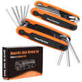 Allen Key Set, 17Pcs Allen Wrench Set Metric & Standard SAE Hex Key Set | 2 Pack Portable Allen Wrench for Work Home Repair & DIY Cool Stuff Gadgets Unique Tools Gifts for Men Women