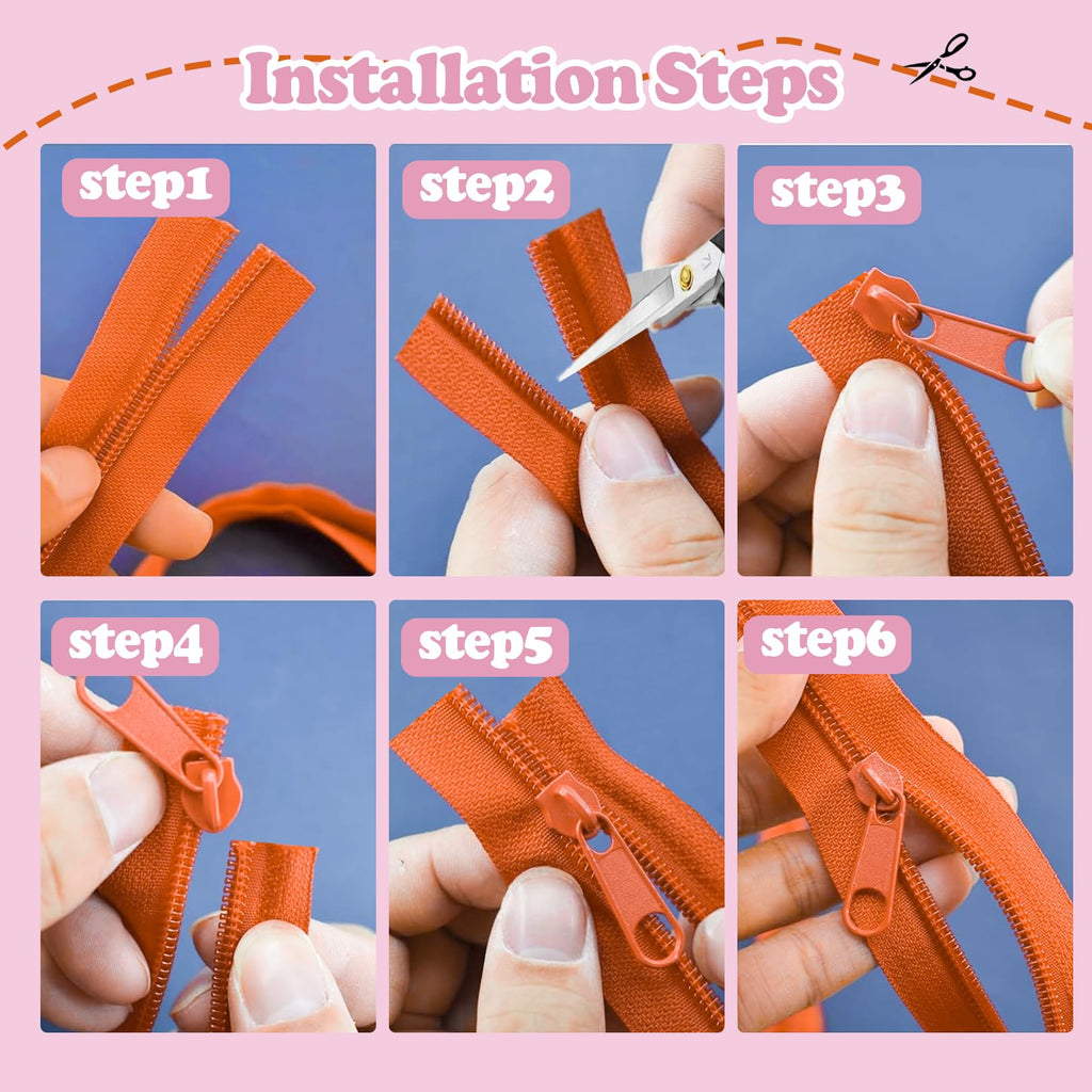 Amtvuzy 80 Yards 20 Colors Zipper,#3 Nylon Coil Zippers Bulk for Sewing,DIY Crafts and Tailoring With 200 Zipper Sliders,Zippers by The Yard for Clothes,Bags and Purse Making Supplies,etc.