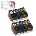 F FINDERS&CO Compatible Ink Cartridge Replacement for Canon PGI-225 CLI-226 PGI225 CLI226 Ink to Use with Canon PIXMA MX882 MX892 MG5320 MG6220 (2X Large BK, 2X Small BK, 2C, 2M, 2Y, 2GY)