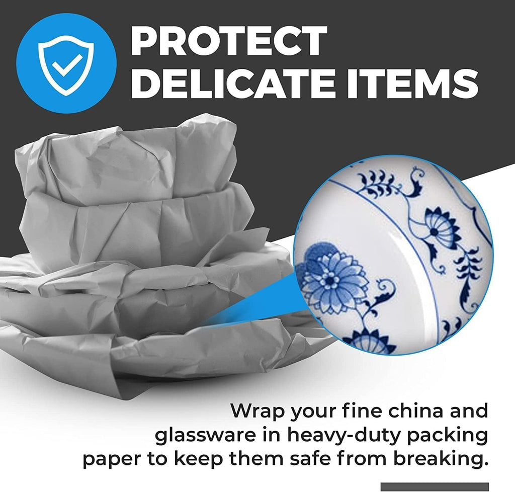 100 Sheets Packing Paper for Moving, Newsprint Paper for Packing Wrapping, Wrapping Paper for Packaging Glasses Dishes - Must Have Moving Supplies Box Filler(12 * 24in)