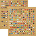 Veemoon 291 Piece Country Flag Pushpins Colorful National Flag Thumbtacks for Maps Bulletin Boards and Calendars Ideal for Home and Office Use