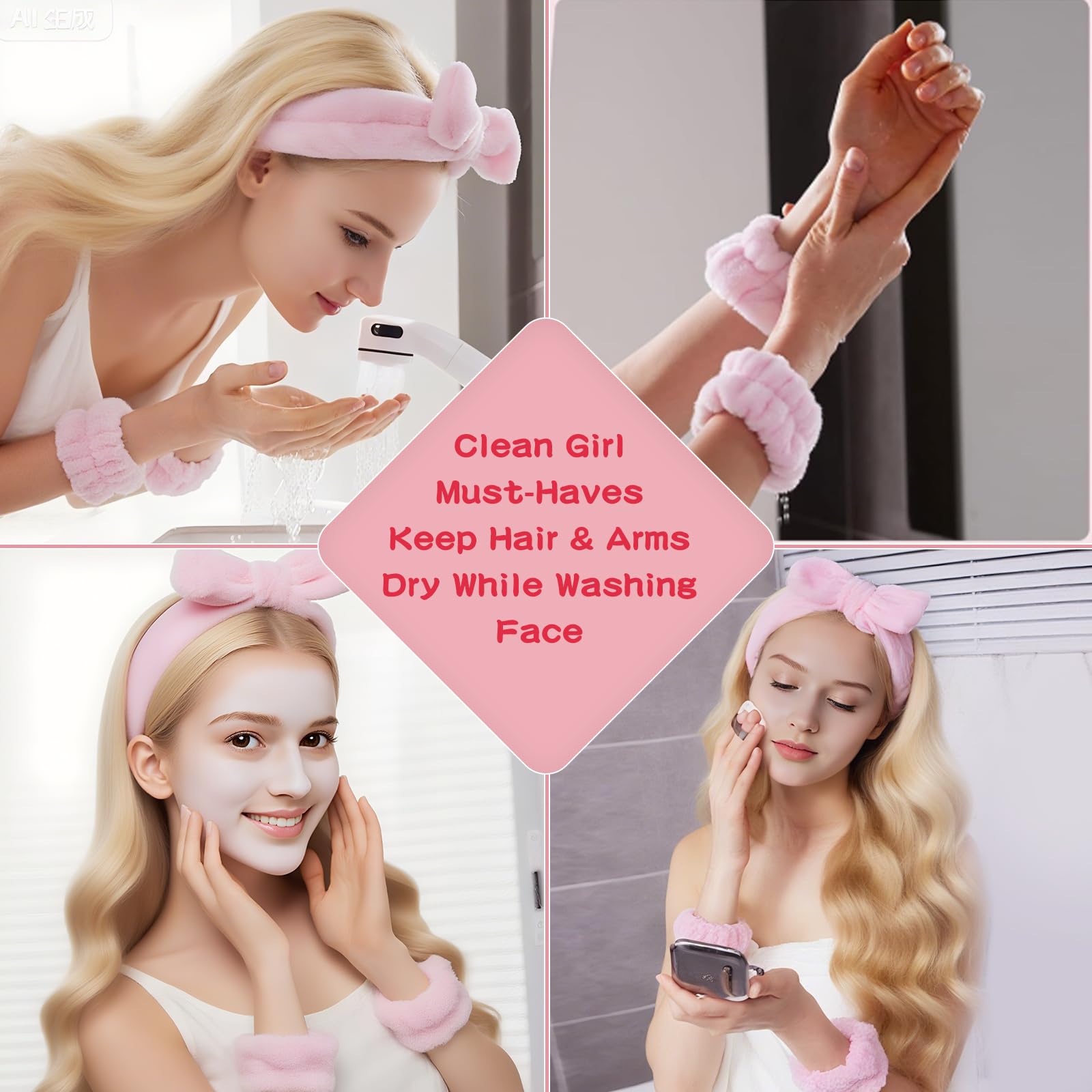 Birthday Gifts for Teenage Girls – 9pcs Pink Gift Box for Women,Girls, Daughter, Niece, Sister or Best Friend – Includes Cute Cup, Candle, Hair & Skincare Items