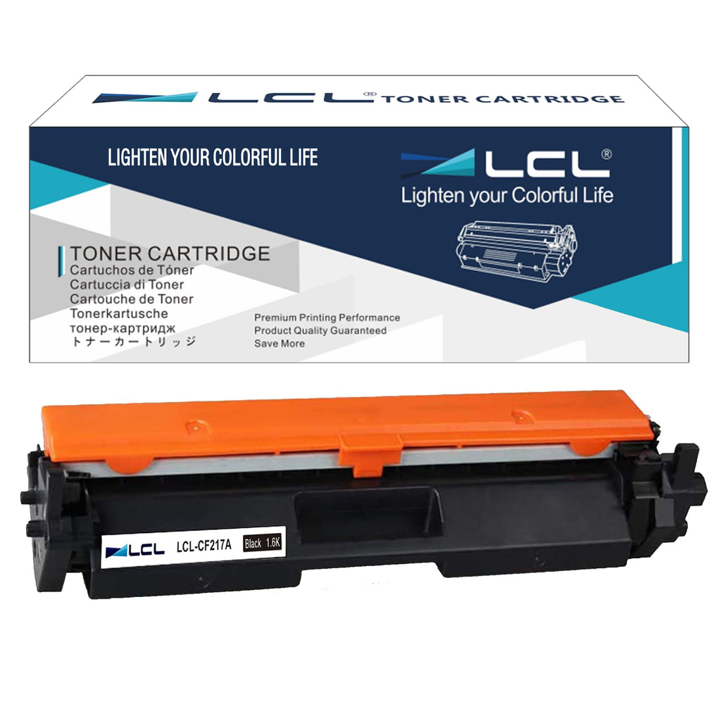 LCL 17A CF217A Black Toner Cartridge with Chip Compatible for HP 17A CF217A for HP LaserJet Pro M102 M102a M102w LaserJet Pro MFP M130 M130a M130fn M130fw M130nw (1-Pack)