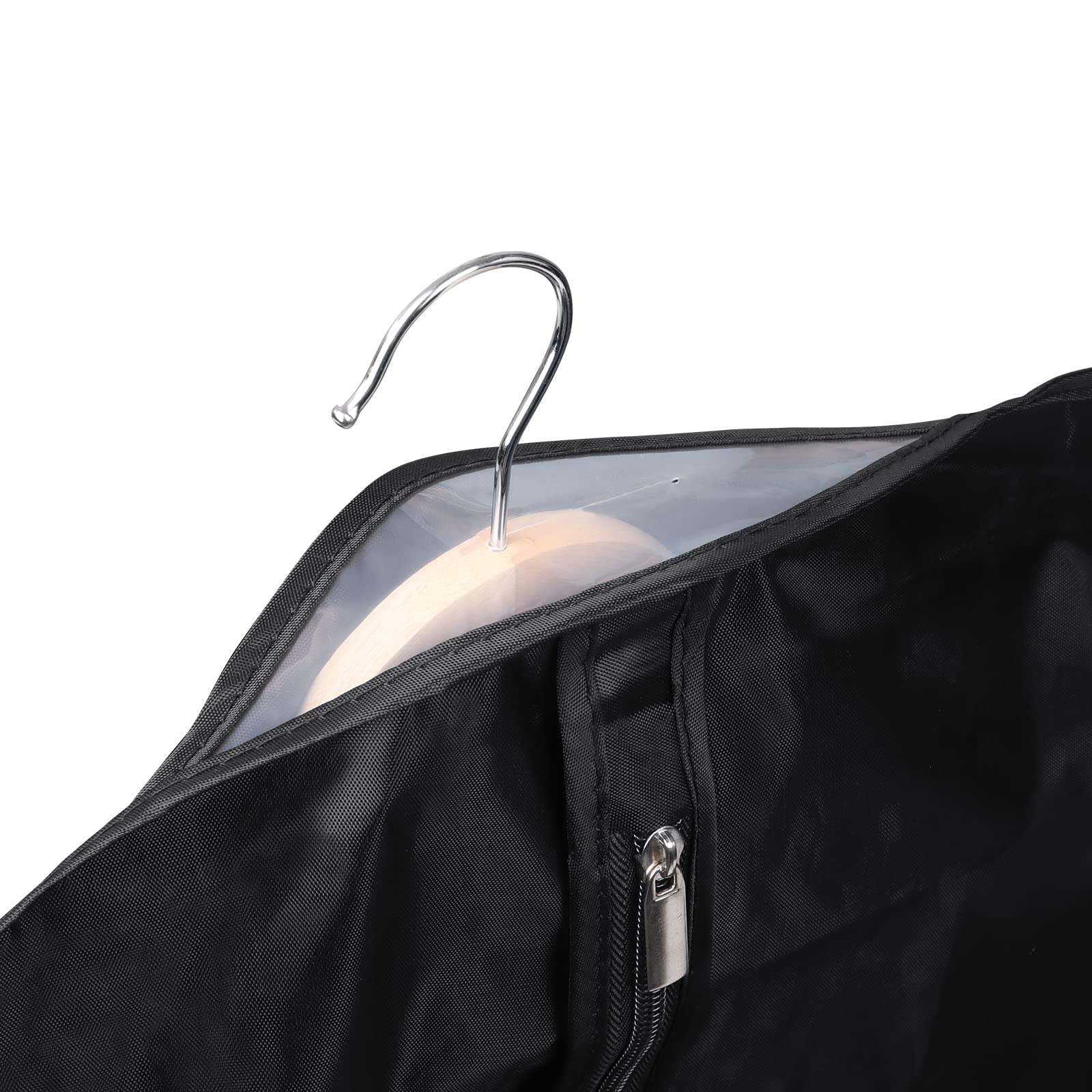 Univivi 5 pcs Garment Bag 110 cm/43 inch Suit Bag with Clear Window,Zipper,Washable Oxford Fabrics Suit Cover for Suits, Jacket,Coats (24"x43"-5pcs- Oxford)