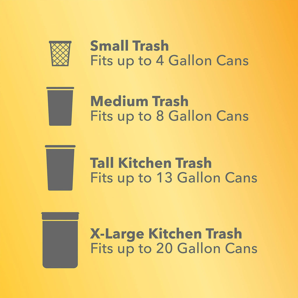 Glad Forceflex Odorshield Tall Kitchen Drawstring Trash Bags, Gain Original, 13 Gallon, 34 Count