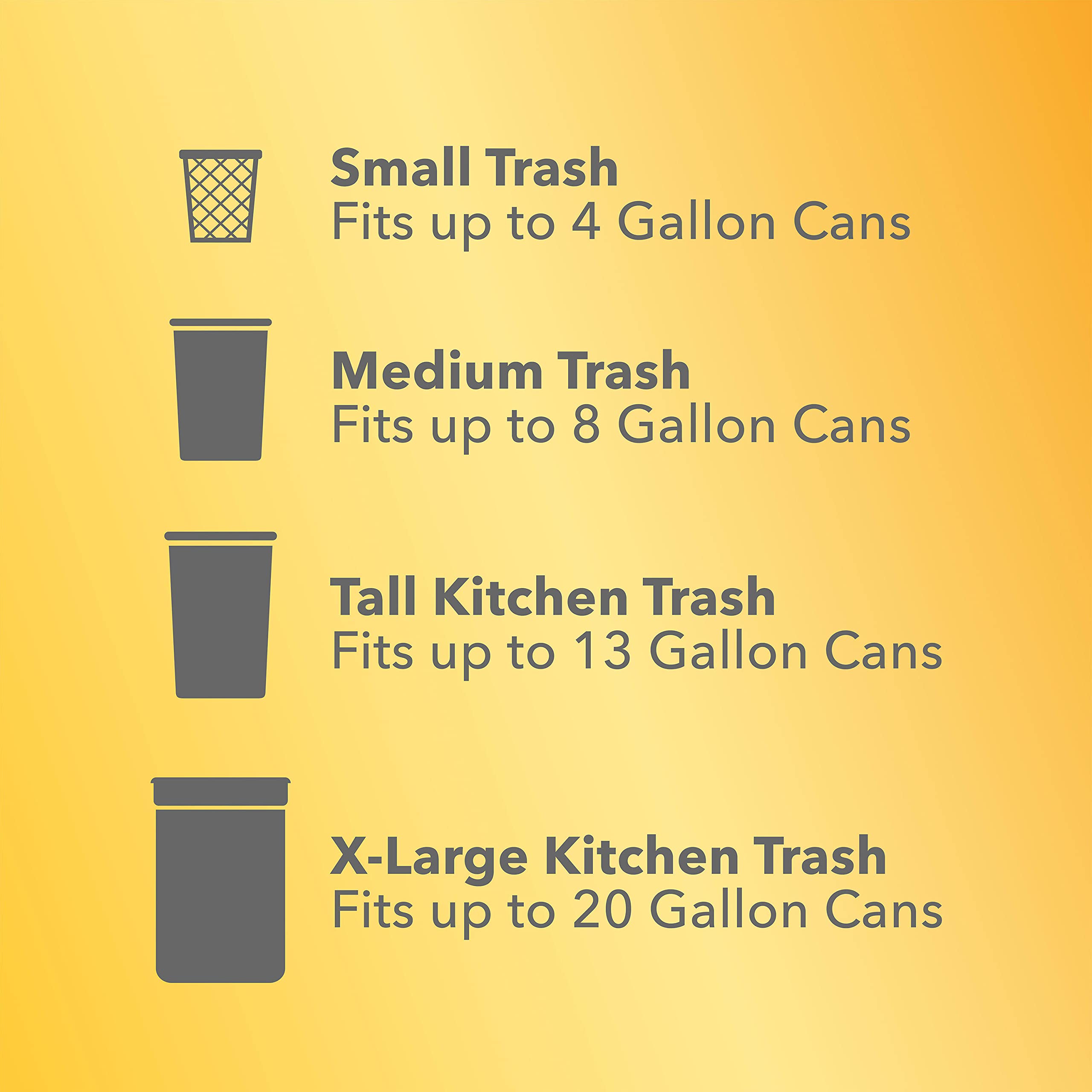 Glad Forceflex Odorshield Tall Kitchen Drawstring Trash Bags, Gain Original, 13 Gallon, 34 Count