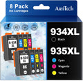 ARTITECH 934XL 935XL Compatible Ink Cartridge Replacement for HP 934 XL 935 XL for use with Officejet 6220 6812 6815 6820 Officejet Pro 6230 6830 6835 (8 Pack)
