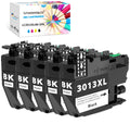 LC3013BK Black XL Ink Cartridge Replacement for Brother LC3013XL LC-3013 LC3011 Ink Work with Brother MFC-J491DW J497DW J690DW J895DW Printer (5X LC3013 BK)