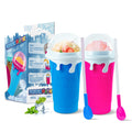 Slushie Maker Cup 2Pcs, 500ml Silicone Slushie Cup Quick Frozen Magic Slushy Cup for Milk Shake, Juice, Cola