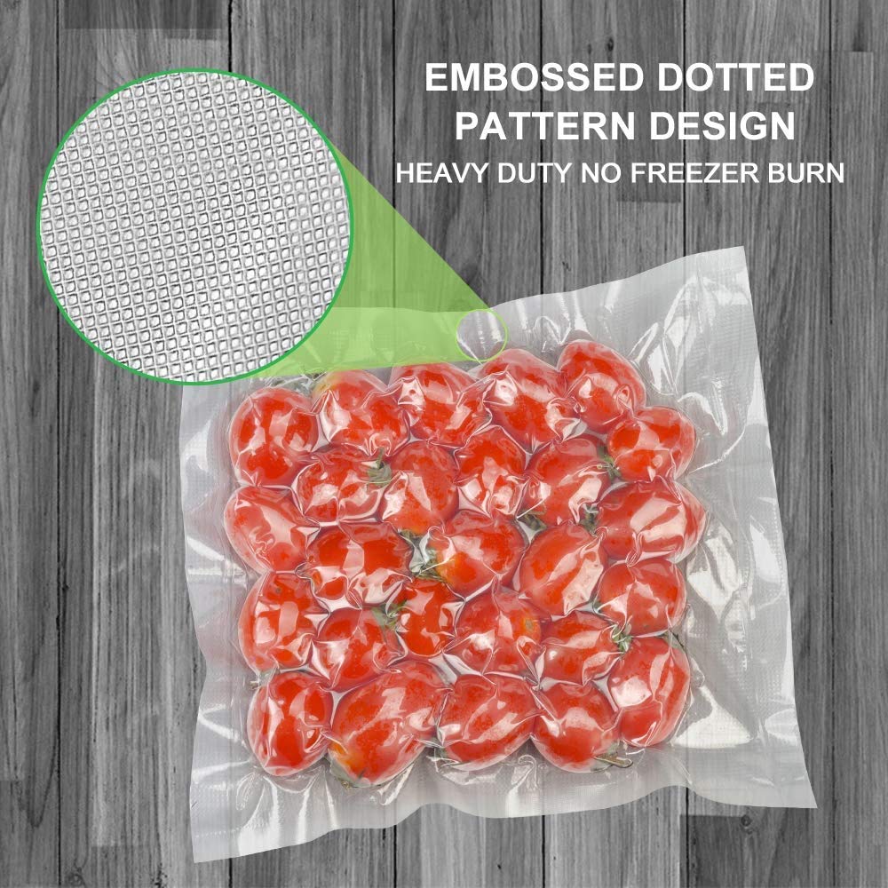 Accenter Vacuum Sealer Bags 100 Quart 8x12 Inch Commercial Grade Food Saver Bags, Seal a Meal, BPA Free, Heavy Duty, Perfect for vac storage, Meal Prep or Sous Vide (8"x12")