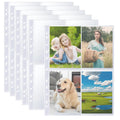 Toionmm 60 Pack Photo Album Refill Pages, 480 Pocket Photos Sleeves for 2/3/4 Ring Binder, Double-Sided 4 Pocket Photo Sheet Protector, Ultra-Clear PP Postcard Sleeves