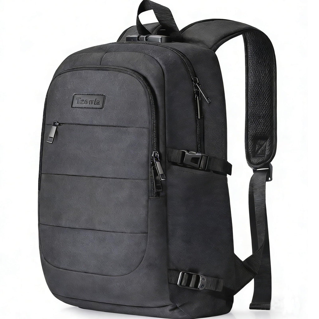 Tzowla Laptop Backpack Anti-Theft Water Resistant Bag with USB Charging Port and Lock 15.6 Inch Computer Business Travel Backpacks for Women Men College School Student Gift,Bookbag Casual Daypack