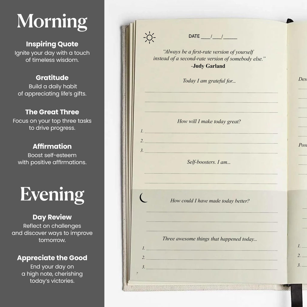 The Original Gratitude Journal 2026 - 5 Minute Gratitude Practice with Inspiring Quotes and Mindful Prompts for Affirmation, Reflection & Wellness - Daily Happiness Journal for Women & Men by Thankful Path