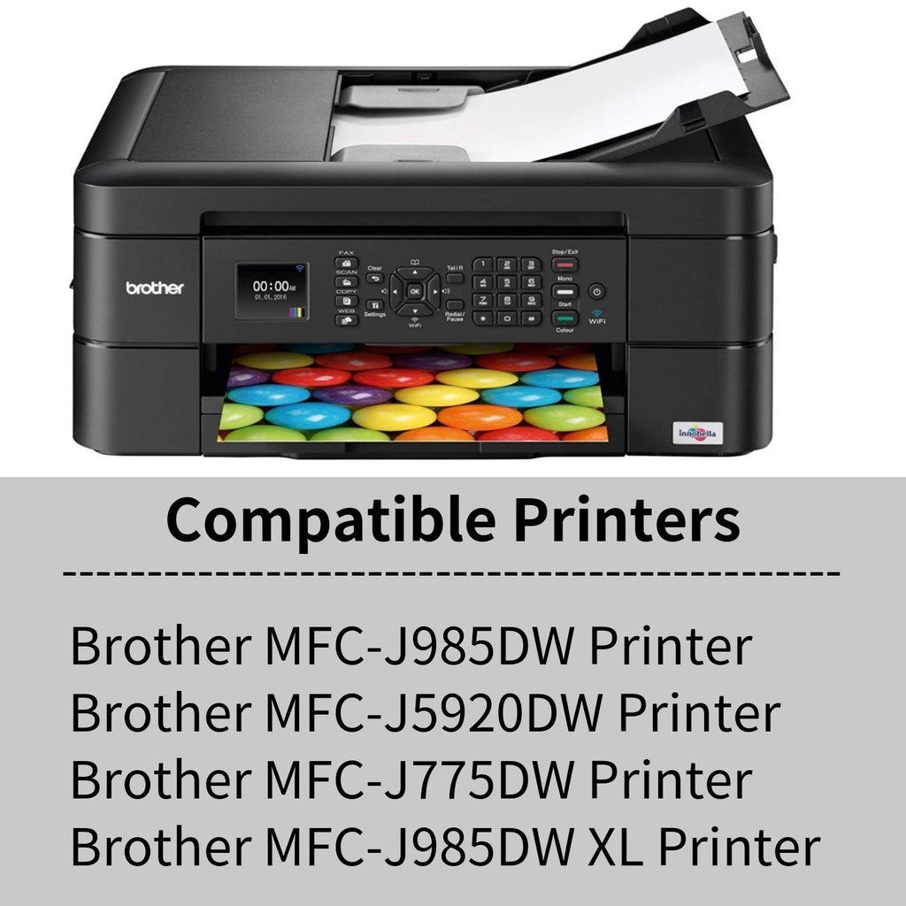 LC20E XXL Ink Cartridge Super High Yield LC20EBK LC20EM LC20EC LC20EY Replacement for Brother MFC-J985DW J5920DW J775DW J985DWXL Printer (4BK 2C 2M 2Y, 10 Pack)