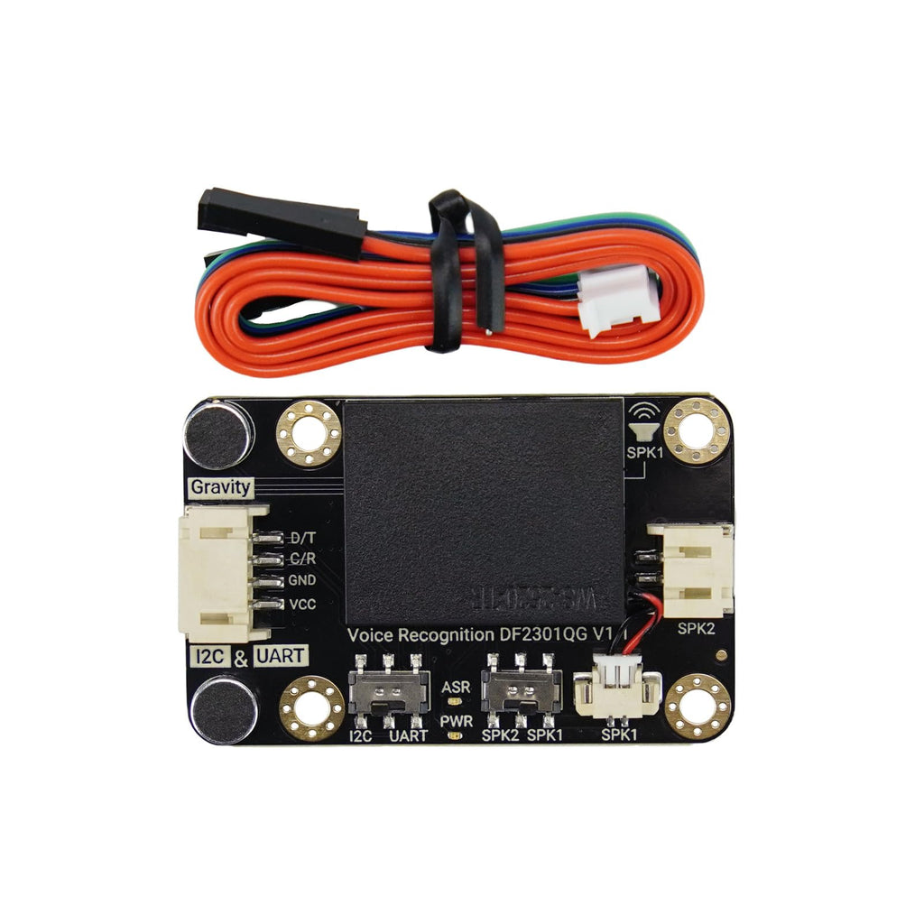 Gravity: Offline Language Learning Voice Recognition Sensor for micro:bit/Arduino / ESP32 - I2C & UART