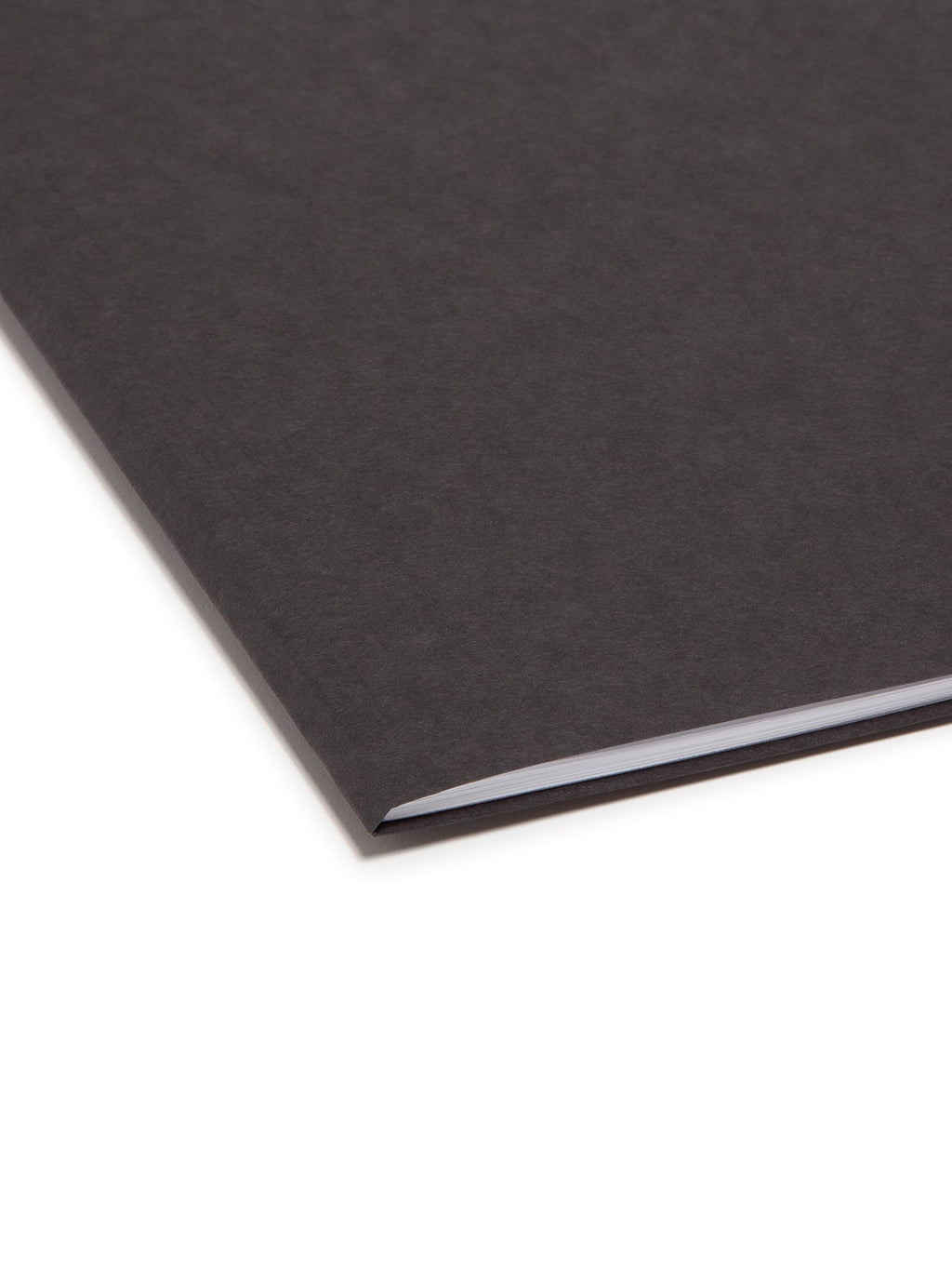 Smead 10364 File Folder, Letter, 1/2-Cut, 2 Reversible Tab, Black, 100 Per Box