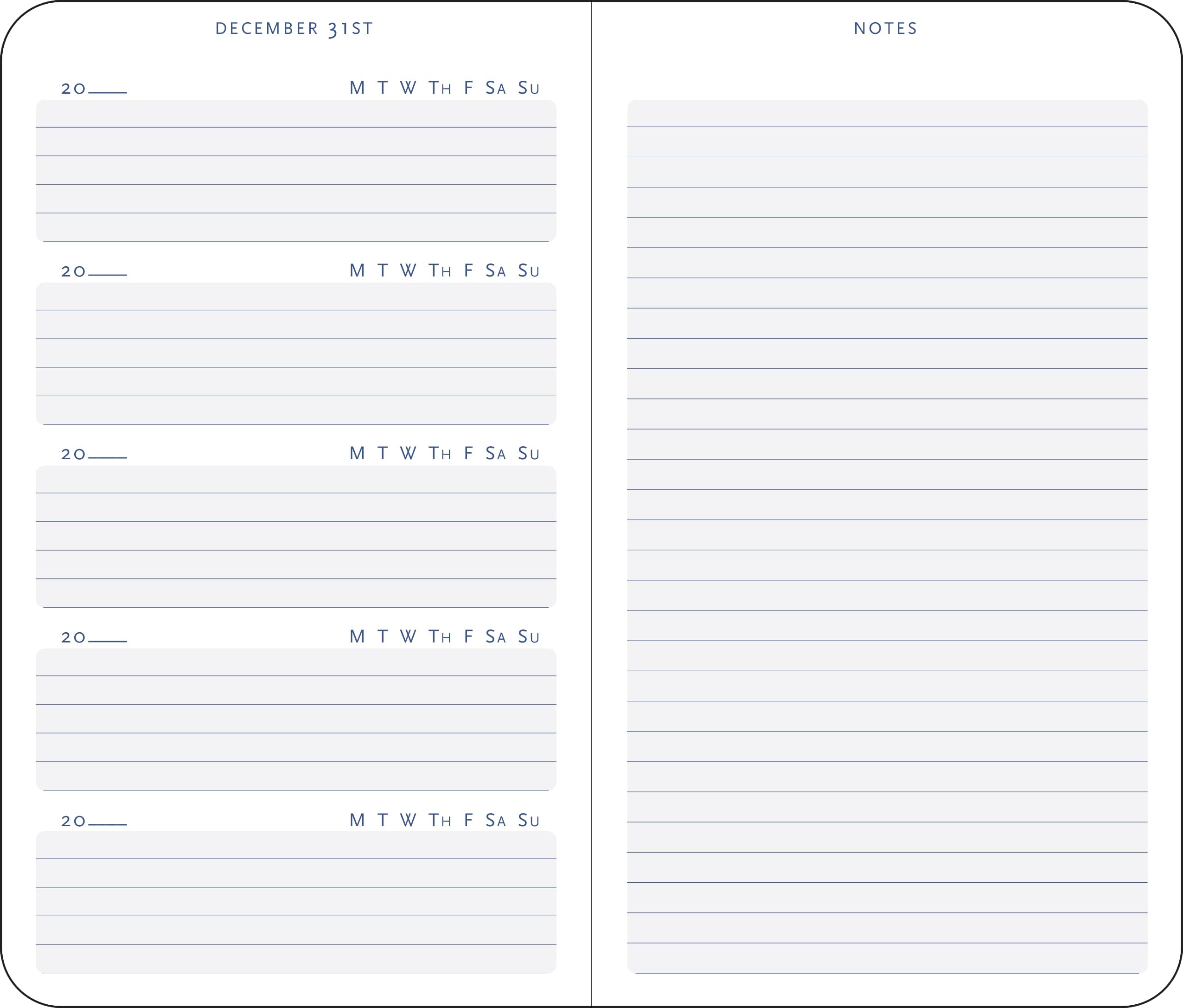 Five Year Journal - Deluxe, Cloth-bound Edition (1 minute a day is all it takes!)