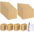 codree 4 Sets Glass Packing Kits- Glass Dividers for Moving Boxes- Glassware Dish Packing Boxes Corrugate Dividers with 48 pcs Foam Pouches Fits 16x12x12 Inch Box (Box Not Included)