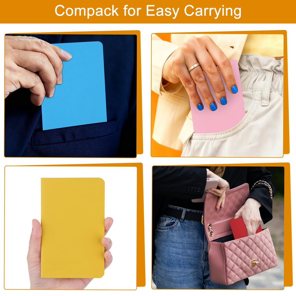 ZCZN 60 Pack Mini Notebooks Bulk, Lined NotePads, 3.5x5.5 Inches Colorful Pocket Journals, 30 Sheets/60 Pages, Small Notebooks for School Supplies, Office Supplies&Daily Notes (60)