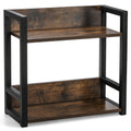 Youeon Wooden Coffee Bar Organizer 15.7x7x15.2 in, 2 Tier Kitchen Countertop Organizer for Coffee Bar Accessories, Wooden Shelf for Spice Jars, Condiment, Syrup Bottles, Kitchen, Office