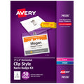 Clip Style Name Badges, Flexible Holder, 3" x 4", White