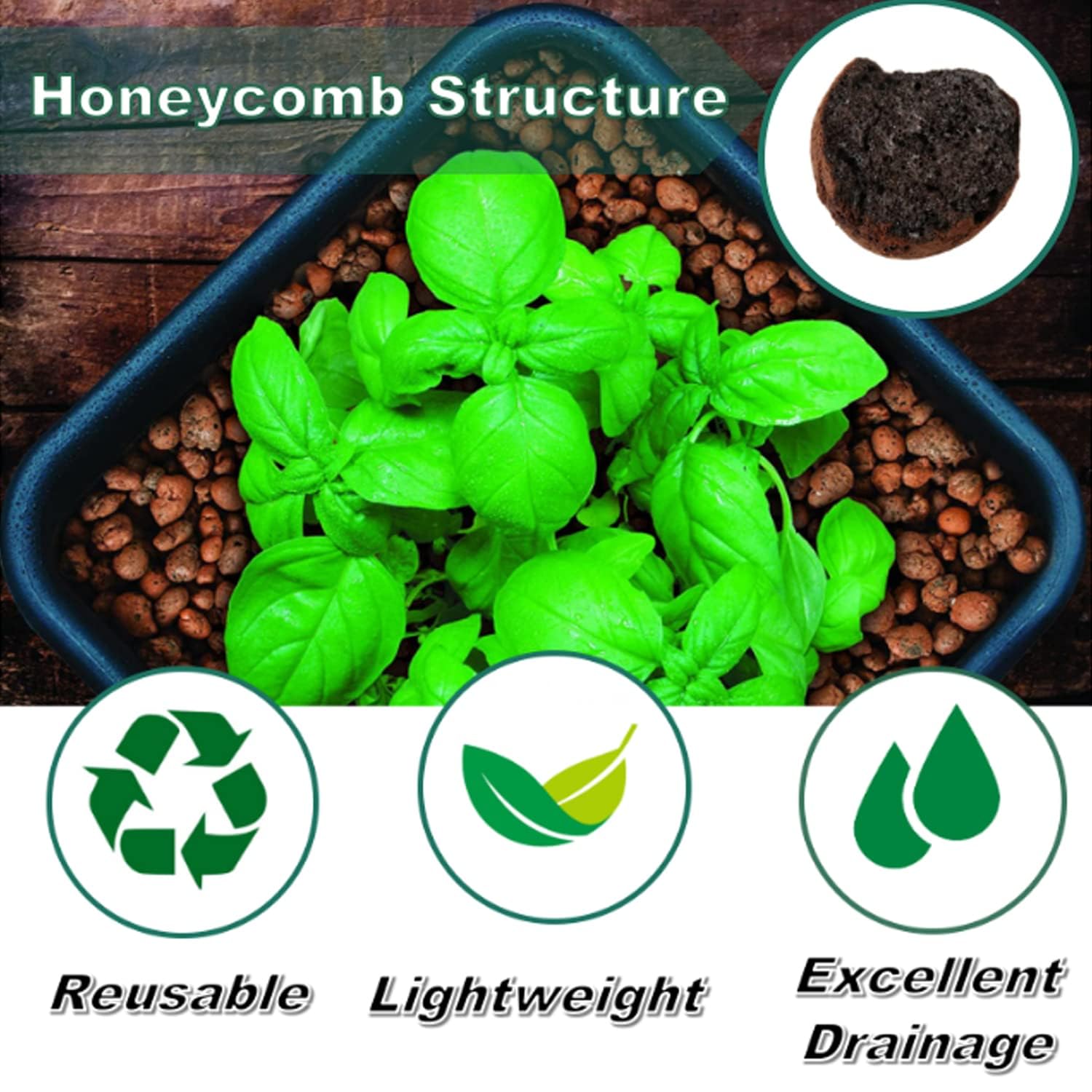 Erilolen 5LBS Clay Pebbles for Indoor Plants - Expanded Clay Pellets Leca Balls Grow Media for Orchids Gardening Aquaponics, Hydroponics Supplies for Drainage Decoration, 8mm-10mm