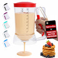 Eggssentials Pancake Batter Dispenser – Mess-Free, Squeeze-Handle Batter Dispenser for Pancakes, Cupcakes, Waffles & More – Durable, Easy-Pour Pancake Dispenser Bottle for Smooth Baking