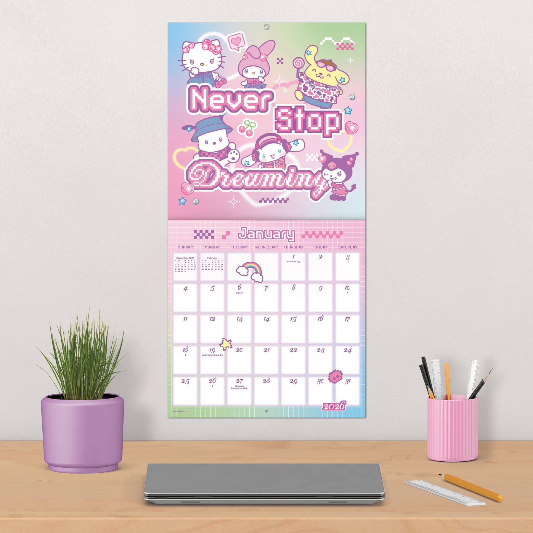 Sanrio - Hello Kitty and Friends Wall Calendar