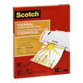 Scotch Thermal Laminating Sheets, 9 in x 11.5 in, 3-Mil Thick, 50 Laminating Pouches